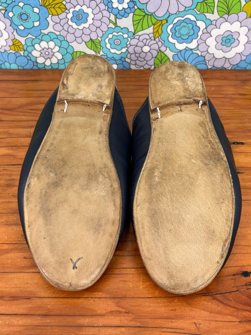 Sabah Marino Blue Babas Womens Slippers Size: EU 39 (US Size 6.5-7) - Picture 8 of 15
